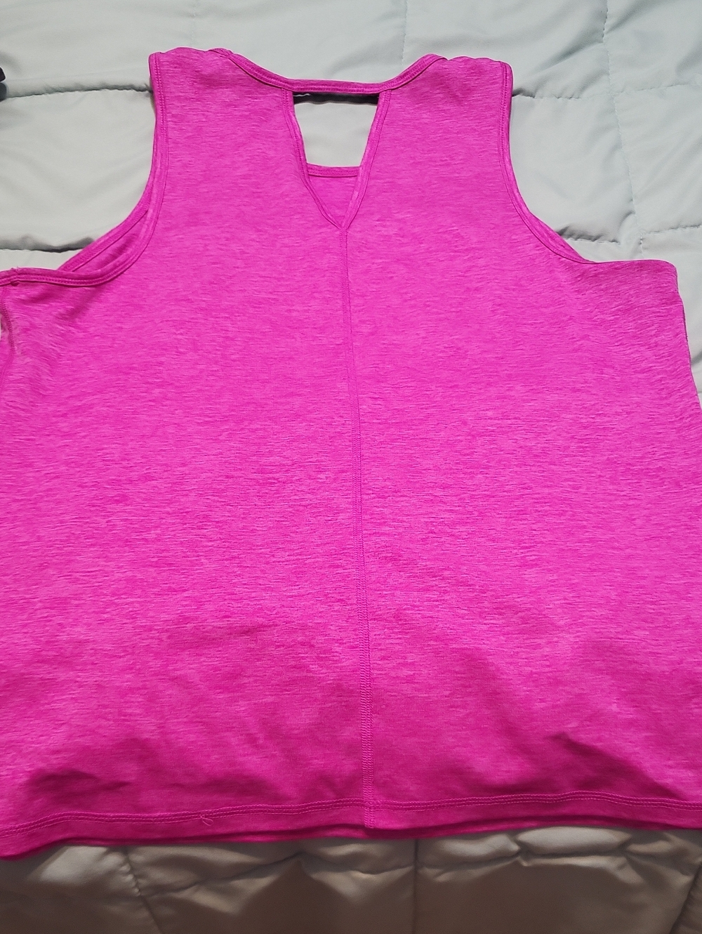 Bright Pink Racerback Tank Top - Picture 2 of 4
